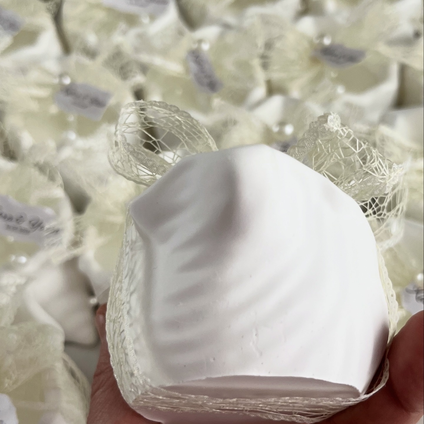 Personalized Seashell Candle Wedding Favor – Beach Wedding Gift, Coastal Bridal Shower Favor, Custom Name Shell Candle - Image 6