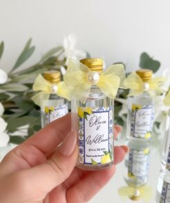 Alternative view of Personalized Amalfi Coast Wedding Favor Bottle – Destination Wedding Gift, Custom Name Glass Bottle, Bridal Shower Favor