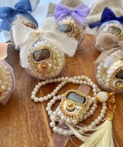 Alternative view of Digital Tasbih Counter Favor Set – Personalized Prayer Beads Gift | Islamic Wedding, Hajj & Umrah Souvenir