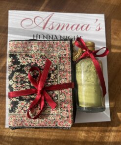 Alternative view of Luxury Henna Night Favor Set | Personalized Henna Gift Box | Turkish Henna Night Gift