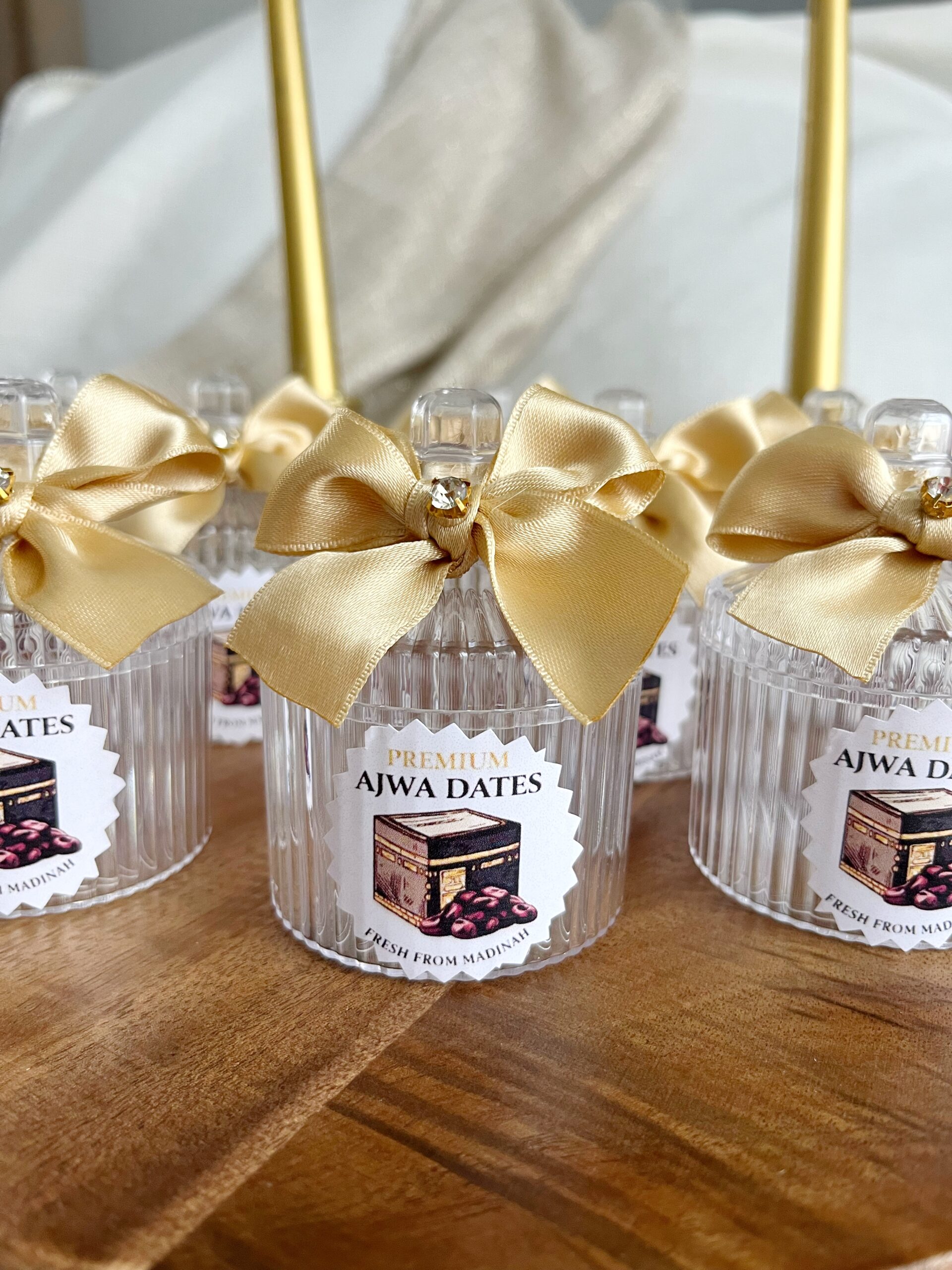 Luxury Ajwa Dates Favor Jar – Islamic Wedding, Hajj & Umrah Gift Box - Image 2