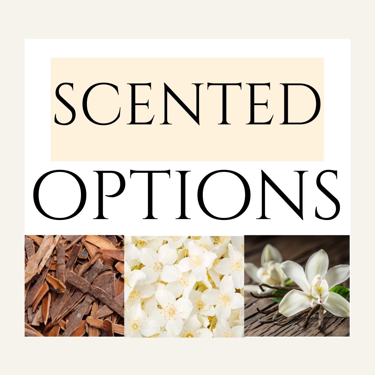 Candle Scent Add-On – Vanilla, Lavender, Jasmine, Rose, Sandalwood, Cinnamon