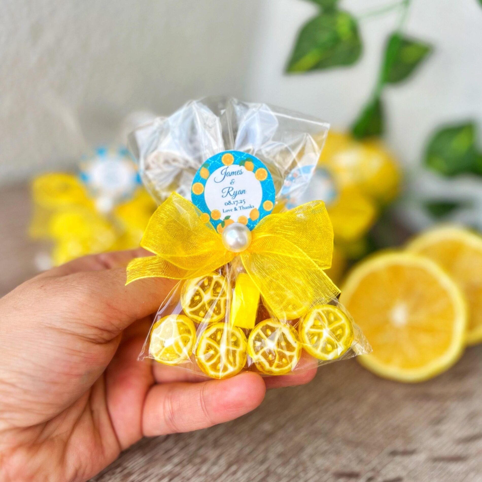 Alternative view of Amalfi Lemon Candy Wedding Favors: Positano Bridal Shower Guest Gifts,