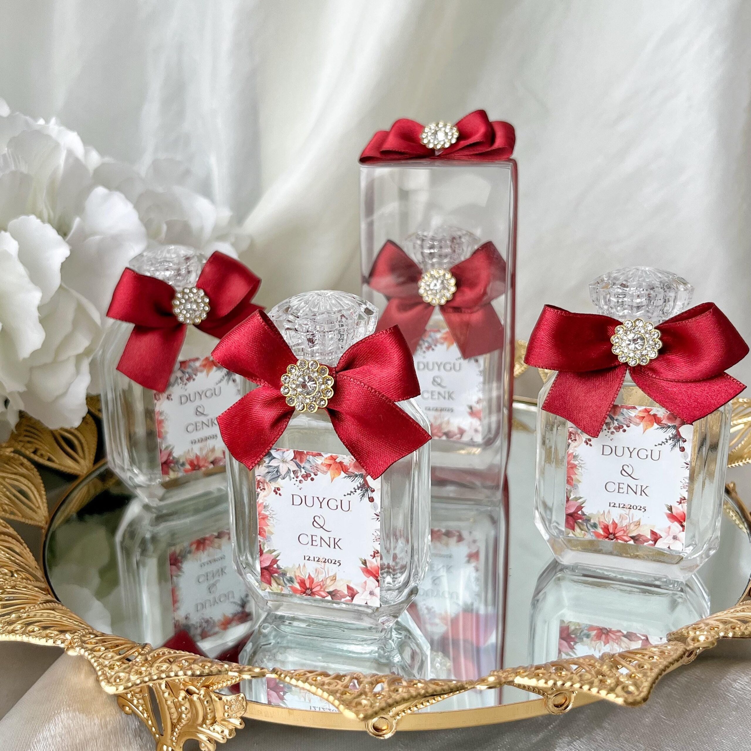 Personalized Empty Cologne Bottle Favors: Elegant Wedding Guest Gift - Image 9