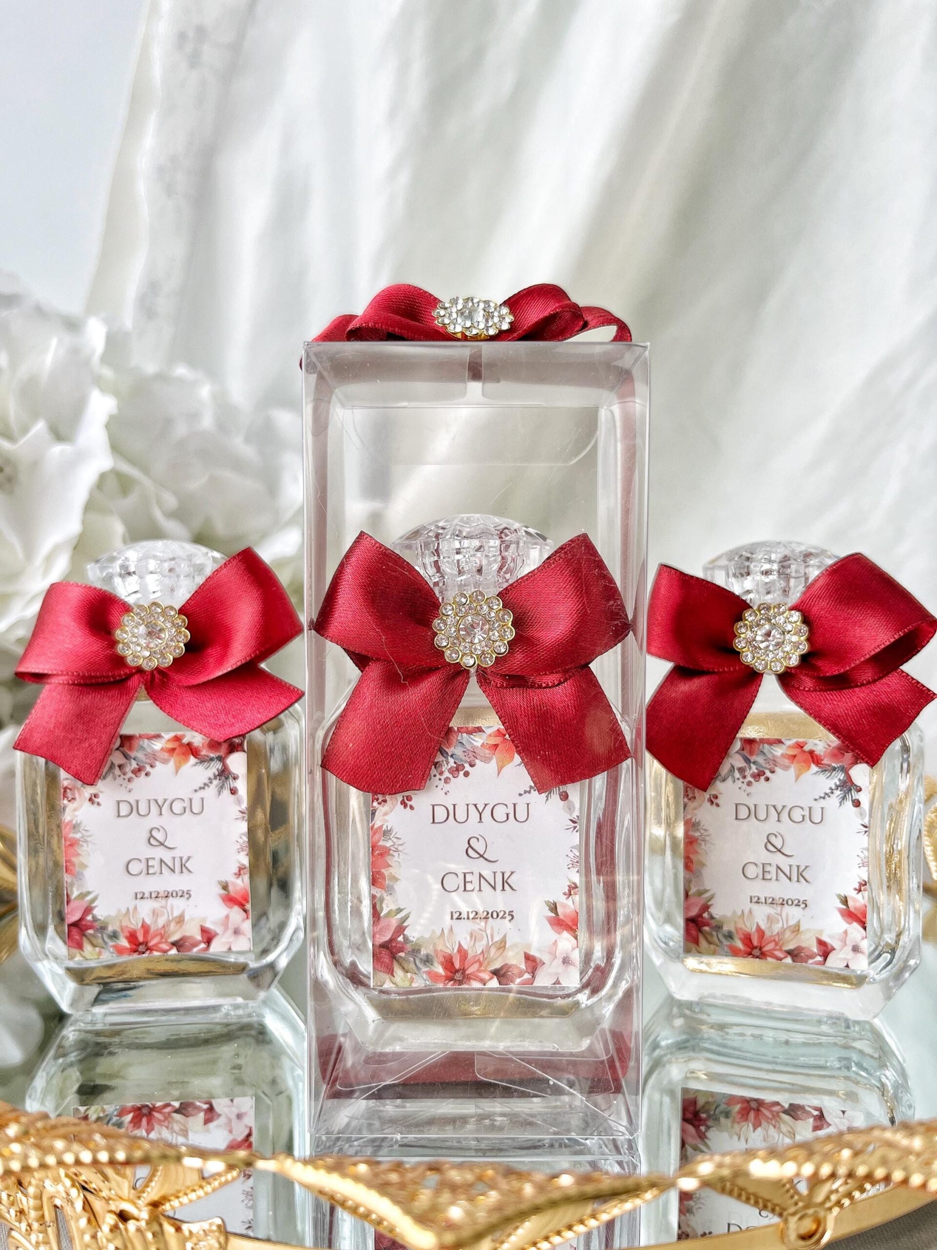 Personalized Empty Cologne Bottle Favors: Elegant Wedding Guest Gift - Image 10