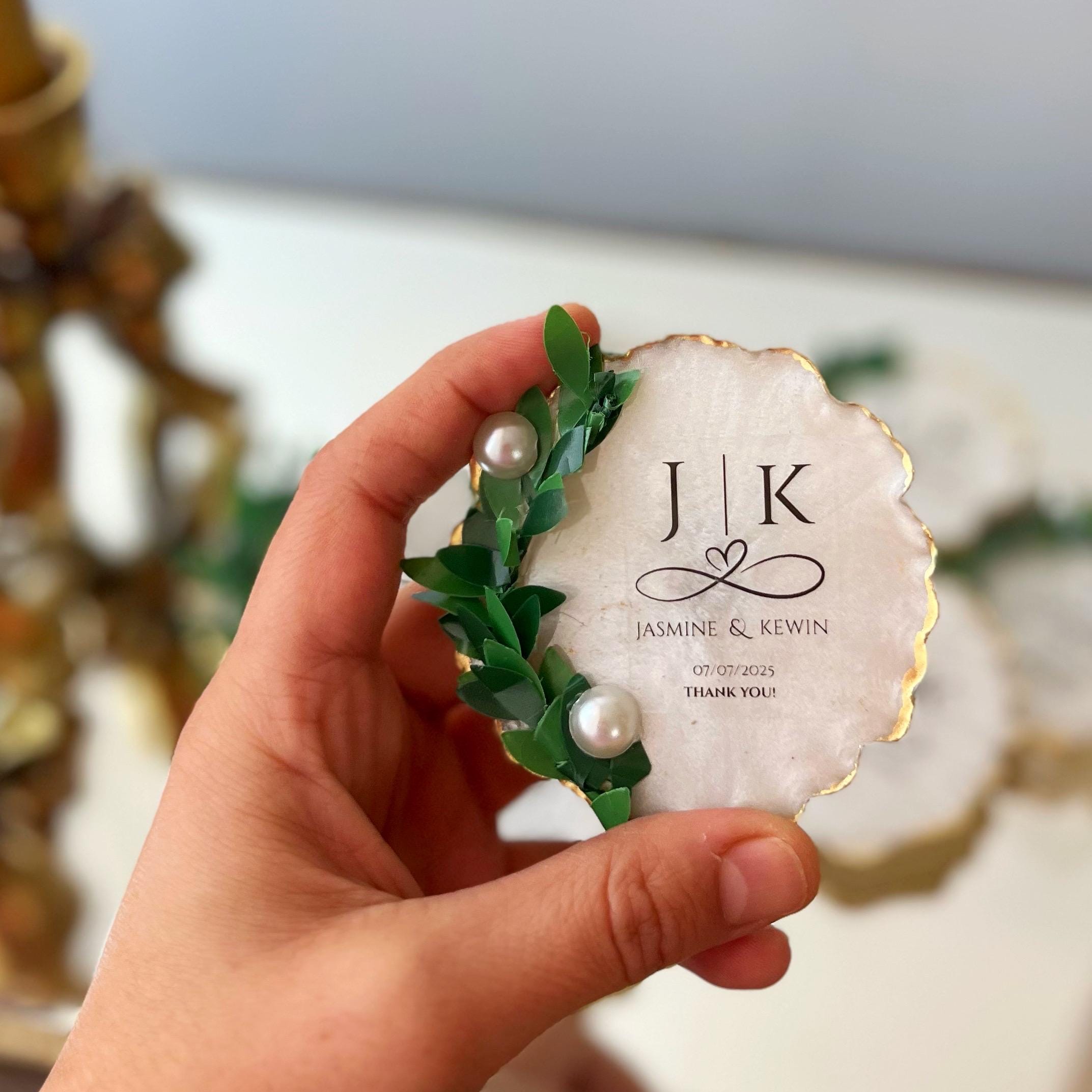 Personalized Nikkah Magnet Favors, Bulk Fridge Magnet Gifts - Image 3