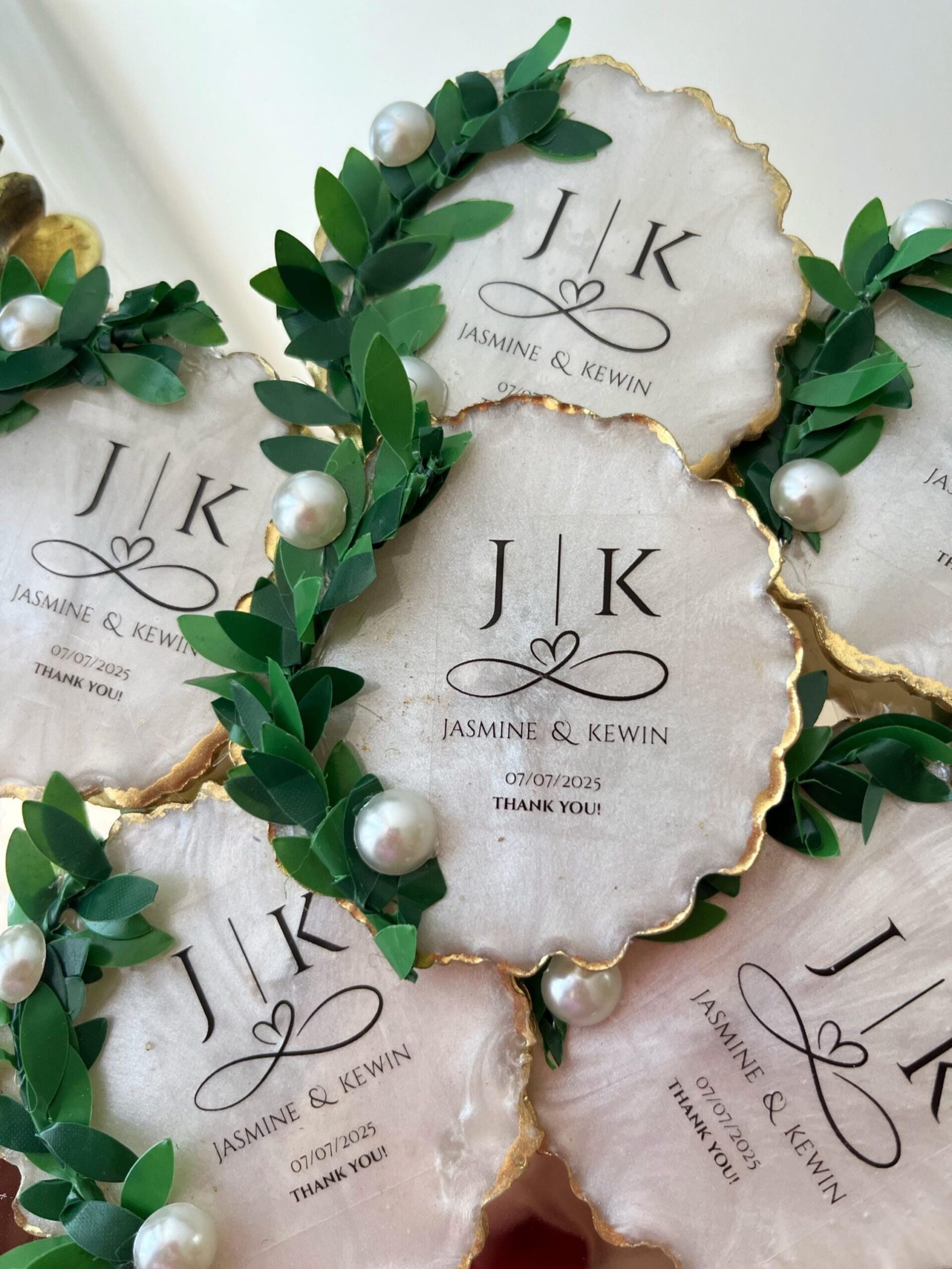Personalized Nikkah Magnet Favors, Bulk Fridge Magnet Gifts