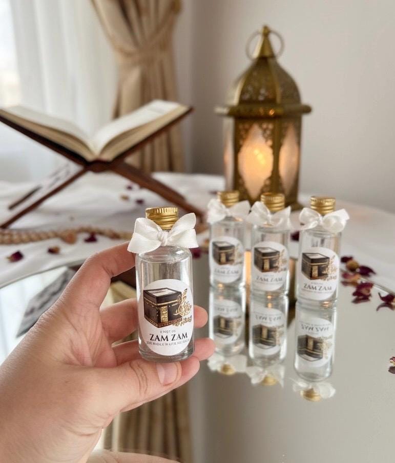30ml Zamzam Water Favor Bottle – Islamic Wedding, Hajj Souvenir - Image 3