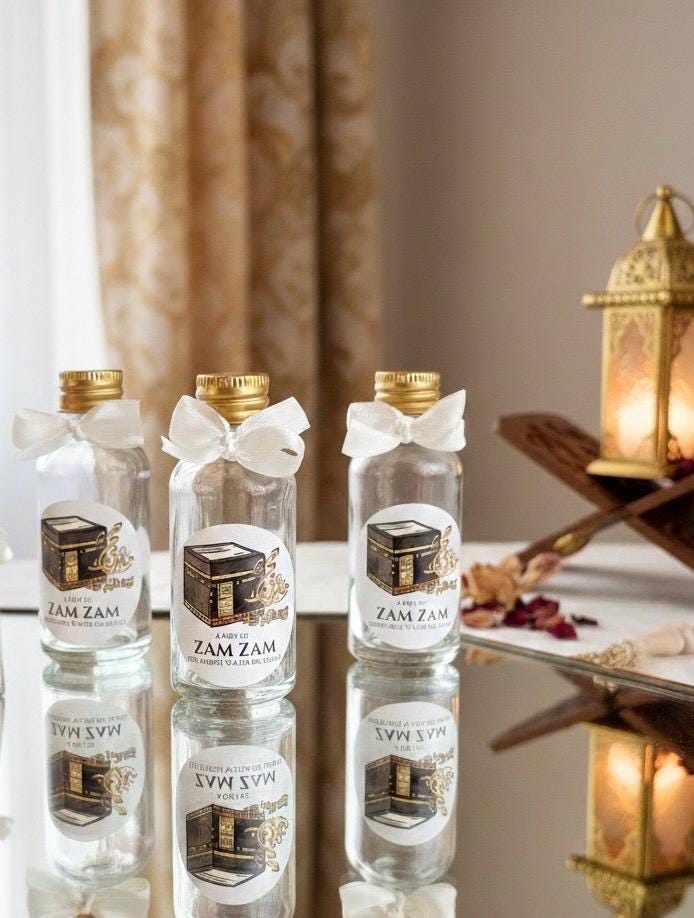 30ml Zamzam Water Favor Bottle – Islamic Wedding, Hajj Souvenir - Image 4