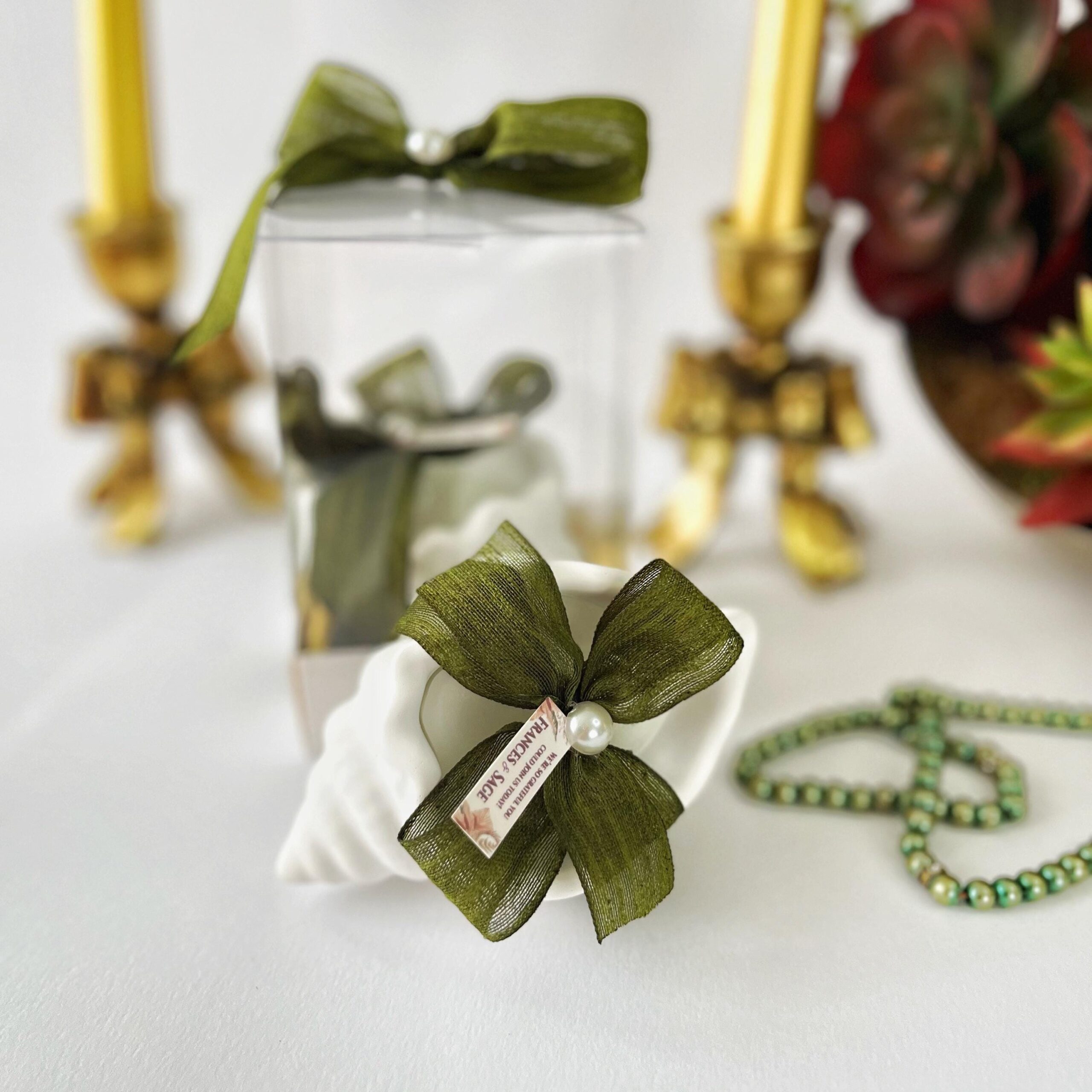 50 pcs Bulk Sea Shell Candle Favors, Wedding Favor for Guests - Image 7