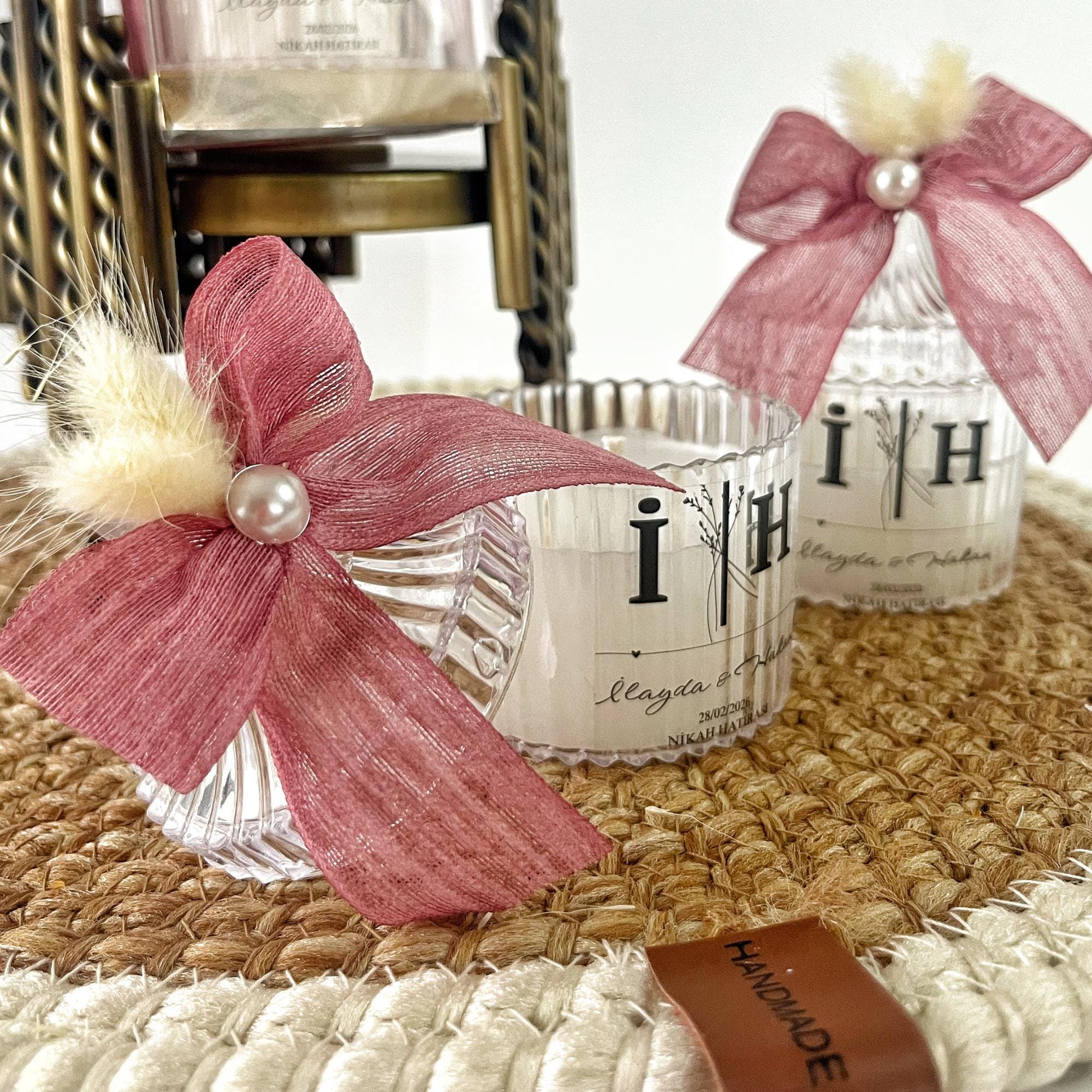 Personalized Scented Wedding Candle Favor for Guests, Bridal Shower Candle Gifts - Image 7