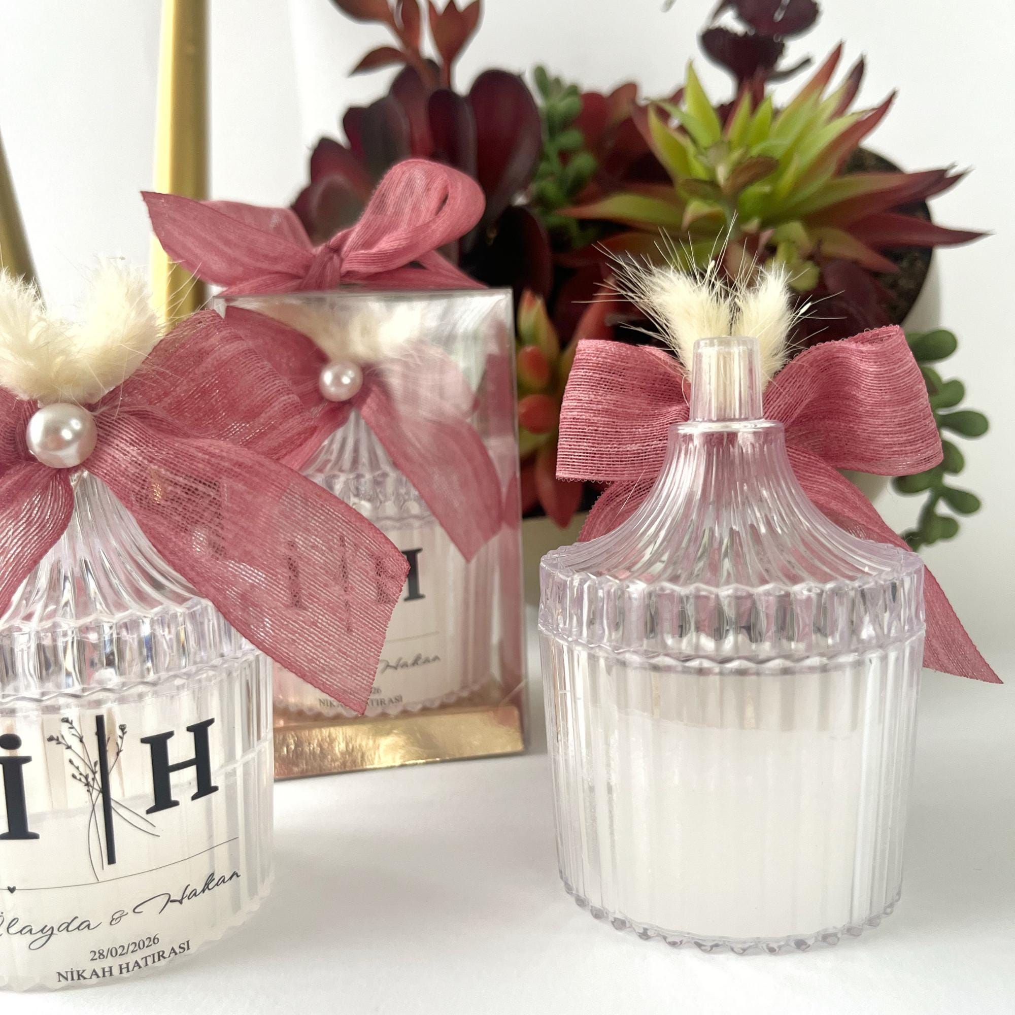 Personalized Scented Wedding Candle Favor for Guests, Bridal Shower Candle Gifts - Image 6
