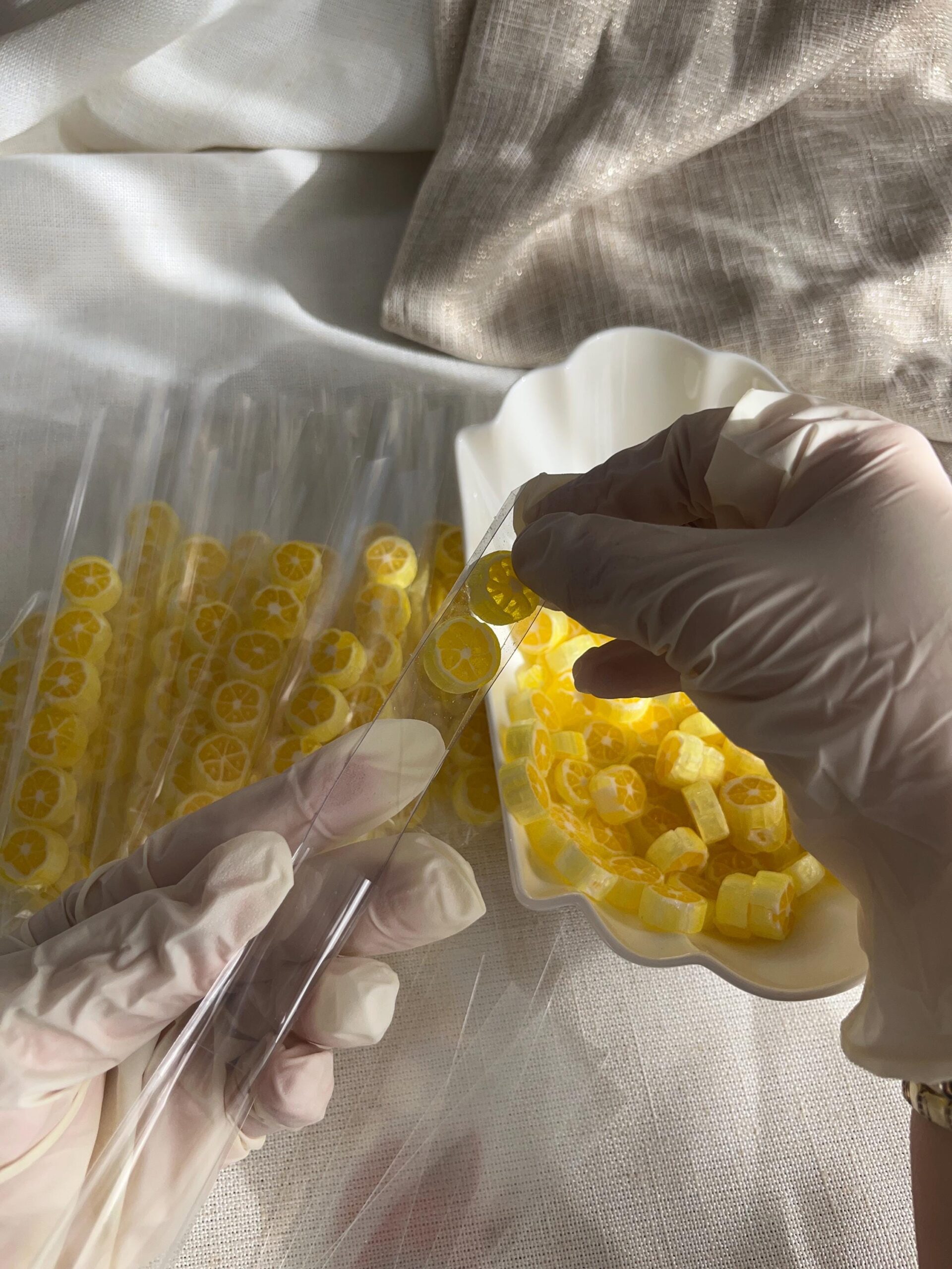 Lemon Candy Wedding Party Favors: Amalfi Theme, Personalized Tags - Image 5