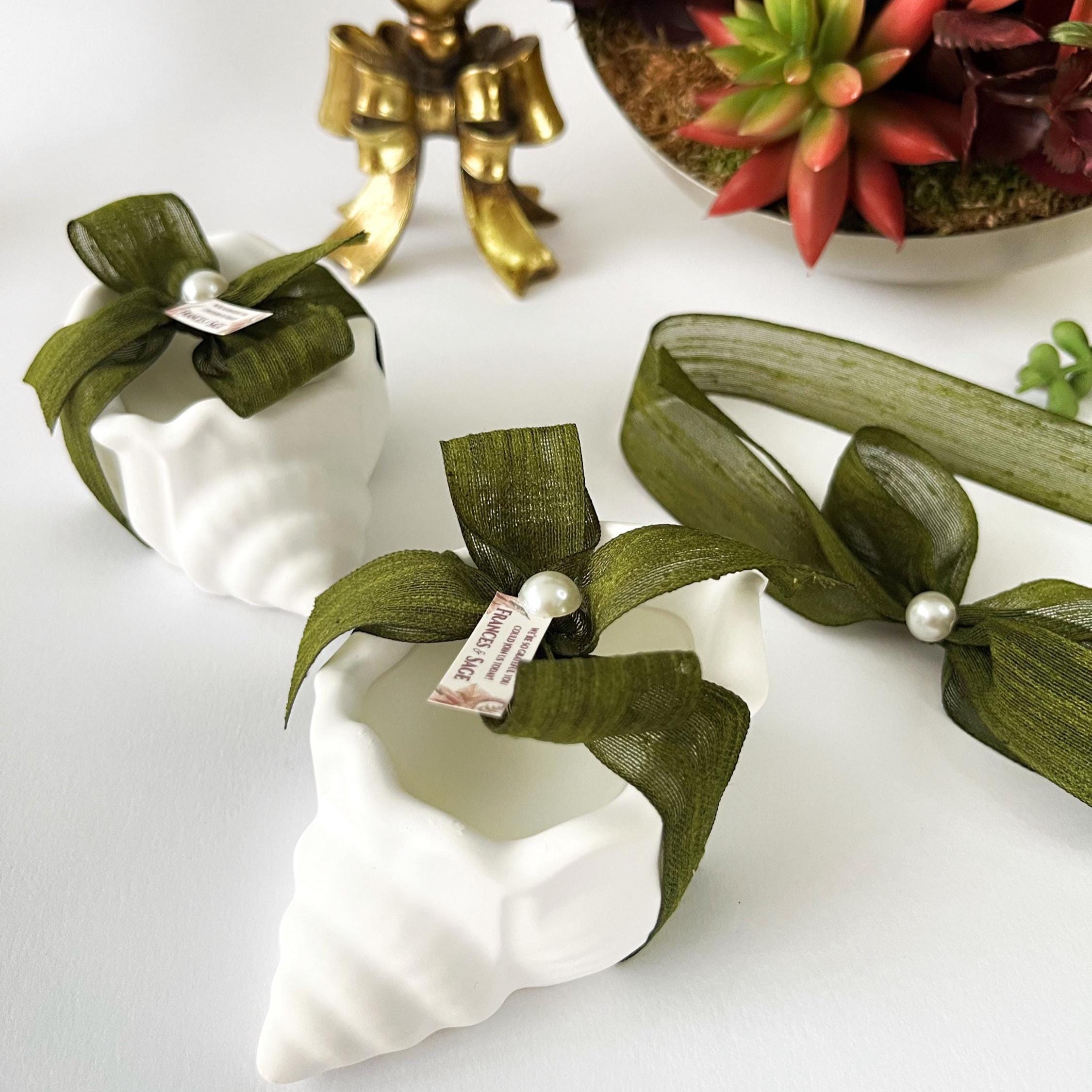 50 pcs Bulk Sea Shell Candle Favors, Wedding Favor for Guests - Image 2