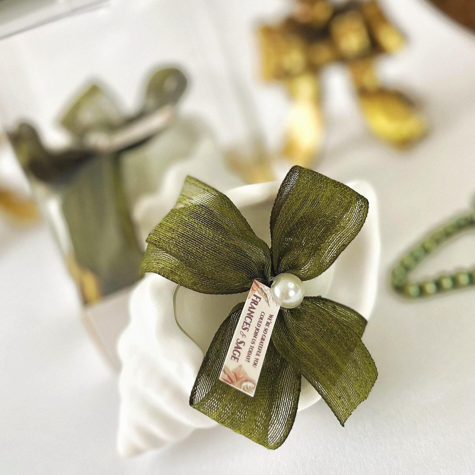 50 pcs Bulk Sea Shell Candle Favors, Wedding Favor for Guests