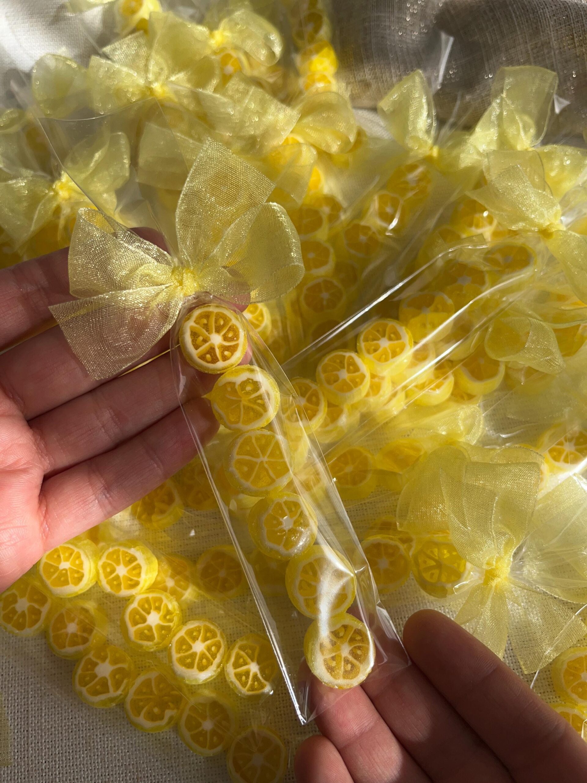Lemon Candy Wedding Party Favors: Amalfi Theme, Personalized Tags - Image 4