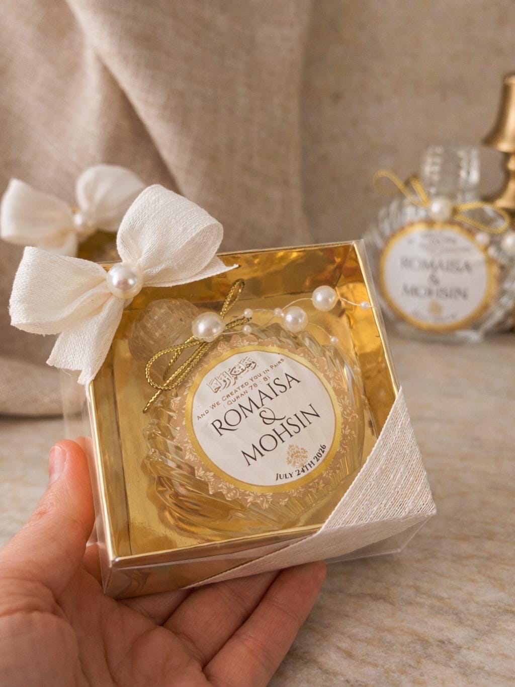 Alternative view of Personalized Bottle Nikkah Wedding Favors, Zamzam Gifts