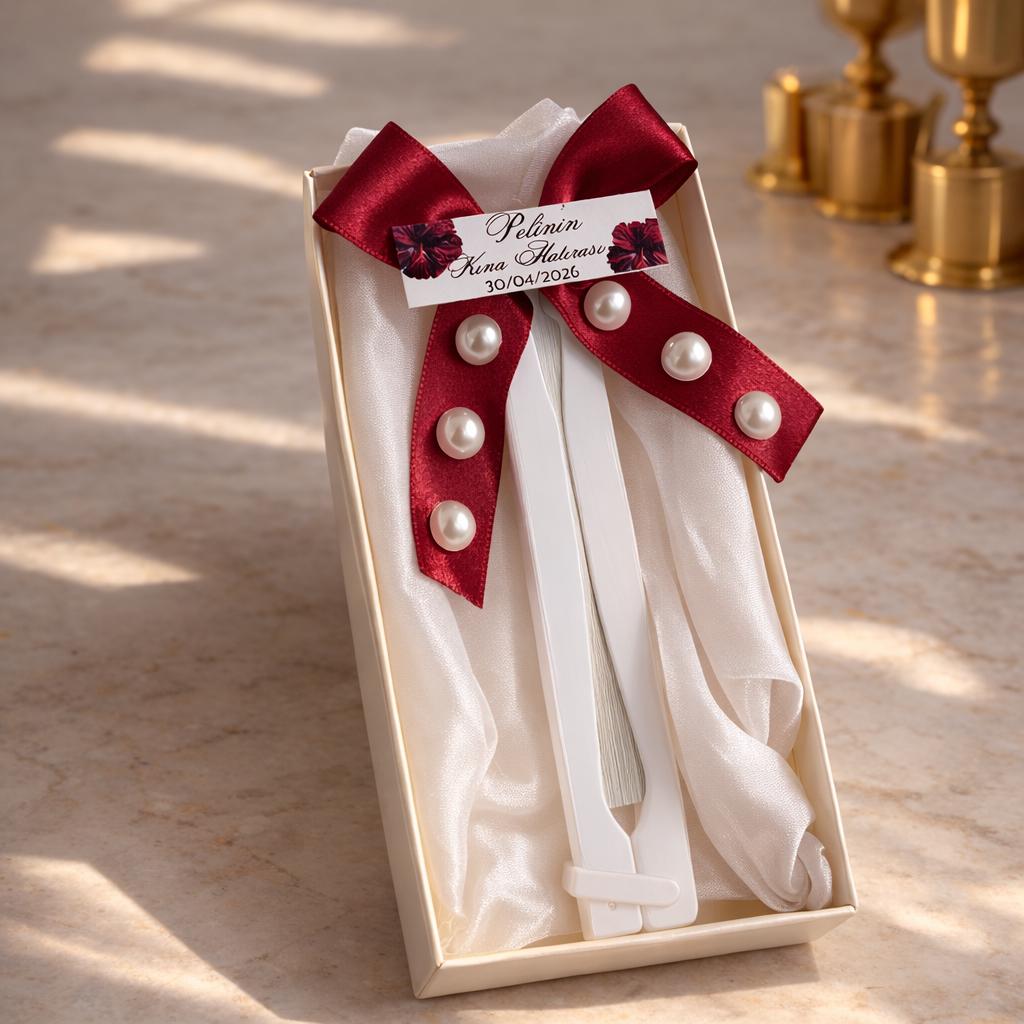 Personalized Wedding Fans, Elegant Pearl Hand Fans, Maroon Party Guest Gift